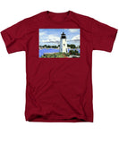 Goat Island Lighthouse Newport Rhode Island - Men's T-Shirt  (Regular Fit)