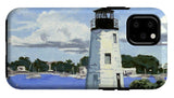Goat Island Lighthouse Newport Rhode Island - Phone Case