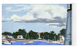 Goat Island Lighthouse Newport Rhode Island - Yoga Mat