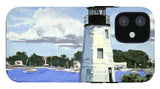 Goat Island Lighthouse Newport Rhode Island - Phone Case