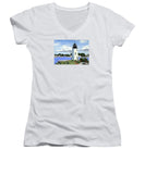 Goat Island Lighthouse Newport Rhode Island - Women's V-Neck