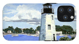 Goat Island Lighthouse Newport Rhode Island - Phone Case