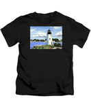Goat Island Lighthouse Newport Rhode Island - Kids T-Shirt