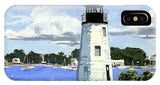 Goat Island Lighthouse Newport Rhode Island - Phone Case