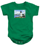 Goat Island Lighthouse Newport Rhode Island - Baby Onesie