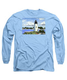 Goat Island Lighthouse Newport Rhode Island - Long Sleeve T-Shirt