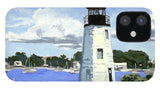 Goat Island Lighthouse Newport Rhode Island - Phone Case
