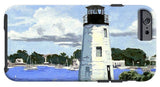 Goat Island Lighthouse Newport Rhode Island - Phone Case