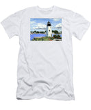 Goat Island Lighthouse Newport Rhode Island - T-Shirt