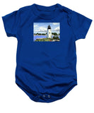 Goat Island Lighthouse Newport Rhode Island - Baby Onesie