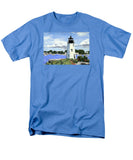 Goat Island Lighthouse Newport Rhode Island - Men's T-Shirt  (Regular Fit)