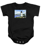 Goat Island Lighthouse Newport Rhode Island - Baby Onesie