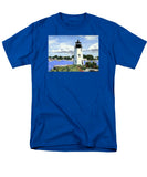 Goat Island Lighthouse Newport Rhode Island - Men's T-Shirt  (Regular Fit)