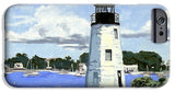 Goat Island Lighthouse Newport Rhode Island - Phone Case