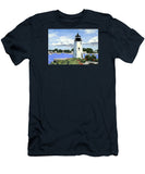 Goat Island Lighthouse Newport Rhode Island - T-Shirt