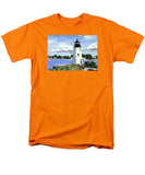 Goat Island Lighthouse Newport Rhode Island - Men's T-Shirt  (Regular Fit)