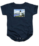 Goat Island Lighthouse Newport Rhode Island - Baby Onesie