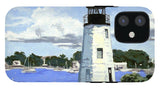 Goat Island Lighthouse Newport Rhode Island - Phone Case