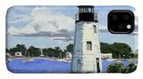 Goat Island Lighthouse Newport Rhode Island - Phone Case