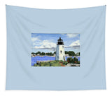 Goat Island Lighthouse Newport Rhode Island - Tapestry