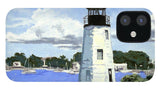 Goat Island Lighthouse Newport Rhode Island - Phone Case