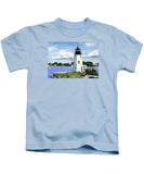 Goat Island Lighthouse Newport Rhode Island - Kids T-Shirt