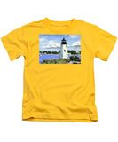 Goat Island Lighthouse Newport Rhode Island - Kids T-Shirt
