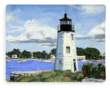 Goat Island Lighthouse Newport Rhode Island - Blanket