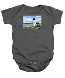 Goat Island Lighthouse Newport Rhode Island - Baby Onesie