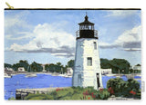 Goat Island Lighthouse Newport Rhode Island - Carry-All Pouch