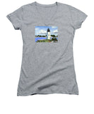 Goat Island Lighthouse Newport Rhode Island - Women's V-Neck