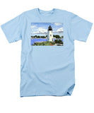 Goat Island Lighthouse Newport Rhode Island - Men's T-Shirt  (Regular Fit)