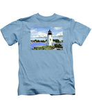 Goat Island Lighthouse Newport Rhode Island - Kids T-Shirt