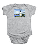Goat Island Lighthouse Newport Rhode Island - Baby Onesie
