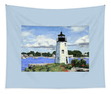 Goat Island Lighthouse Newport Rhode Island - Tapestry