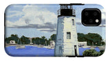 Goat Island Lighthouse Newport Rhode Island - Phone Case
