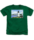 Goat Island Lighthouse Newport Rhode Island - Kids T-Shirt