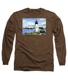 Goat Island Lighthouse Newport Rhode Island - Long Sleeve T-Shirt