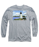 Goat Island Lighthouse Newport Rhode Island - Long Sleeve T-Shirt