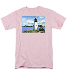 Goat Island Lighthouse Newport Rhode Island - Men's T-Shirt  (Regular Fit)