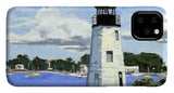 Goat Island Lighthouse Newport Rhode Island - Phone Case