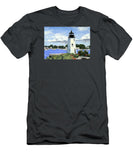 Goat Island Lighthouse Newport Rhode Island - T-Shirt