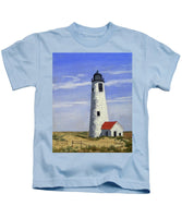 Great Point Lighthouse Nantucket Massachusetts - Kids T-Shirt