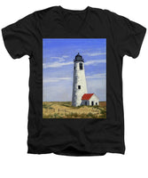 Great Point Lighthouse Nantucket Massachusetts - Men's V-Neck T-Shirt