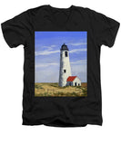 Great Point Lighthouse Nantucket Massachusetts - Men's V-Neck T-Shirt