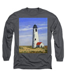 Great Point Lighthouse Nantucket Massachusetts - Long Sleeve T-Shirt