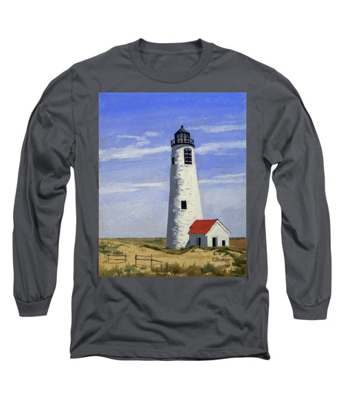 Great Point Lighthouse Nantucket Massachusetts - Long Sleeve T-Shirt