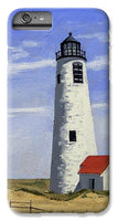 Great Point Lighthouse Nantucket Massachusetts - Phone Case