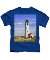 Great Point Lighthouse Nantucket Massachusetts - Kids T-Shirt