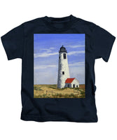 Great Point Lighthouse Nantucket Massachusetts - Kids T-Shirt
